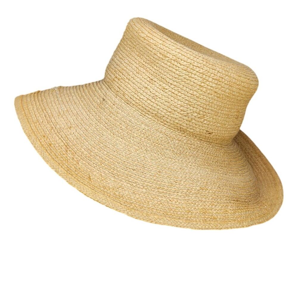 Banash Straw Sunhat Floppy Wide Brim Classic Resort Retro Summer M